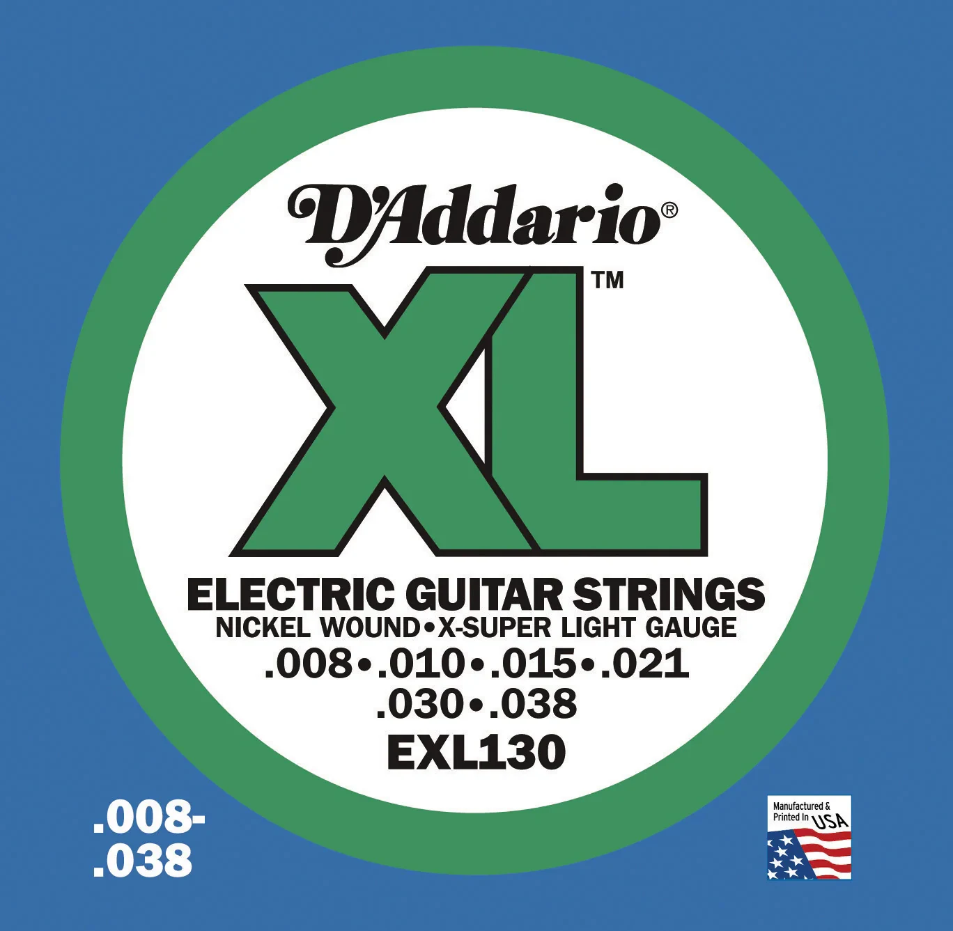 Juego de Cuerdas para Guitarra Eléctrica D'Addario EXL/130