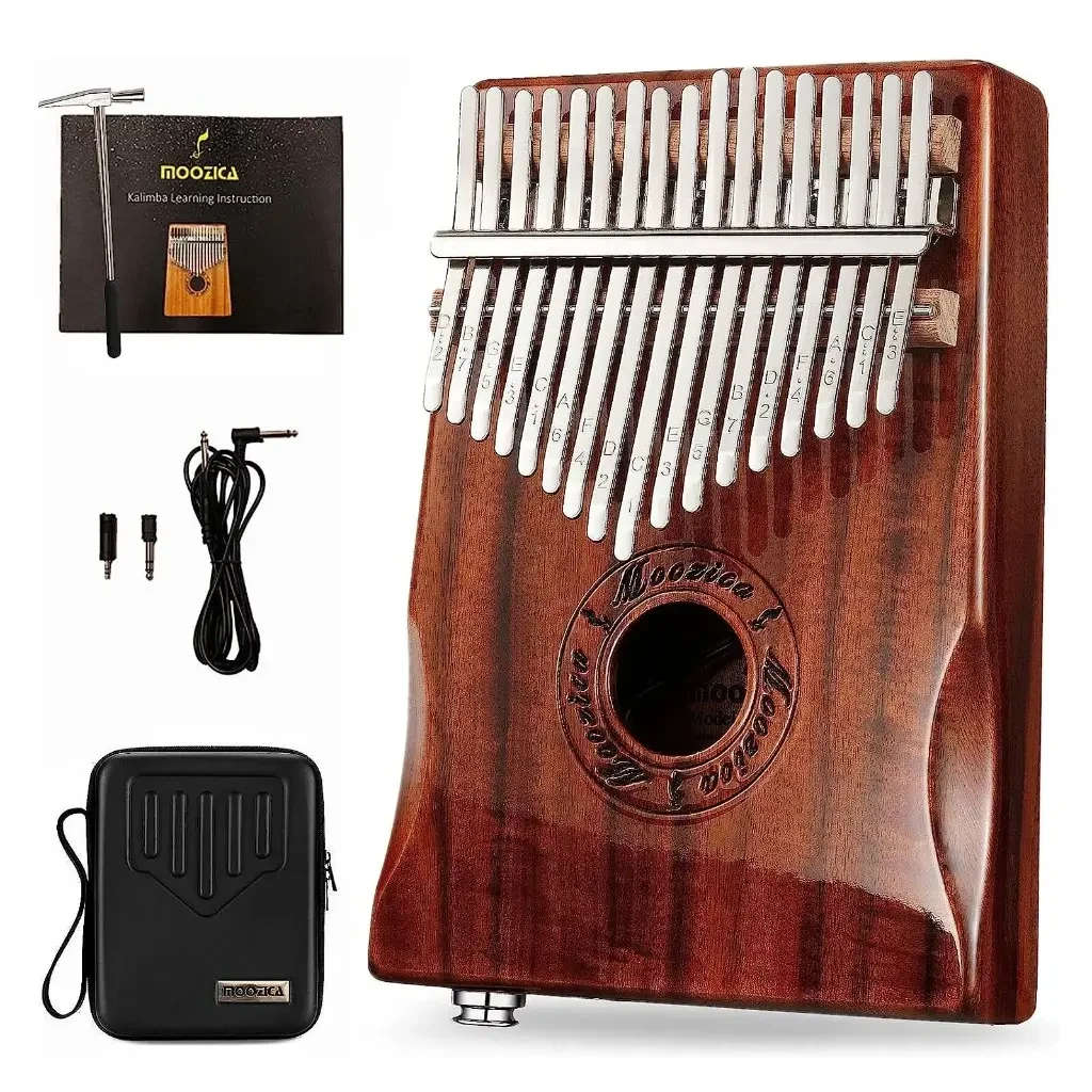 Kalimba Electroacústica Audiomex de 17 Tonos con Jack Estéreo - Imagen 2