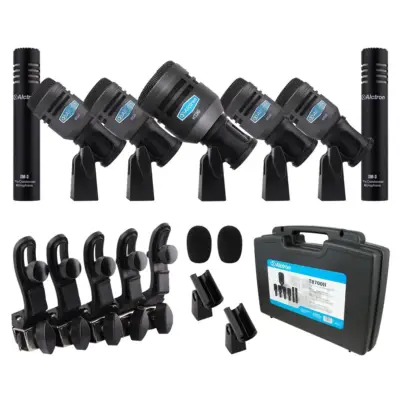 Kit de Micrófonos Alctron Profesionales para Batería 7 Piezas