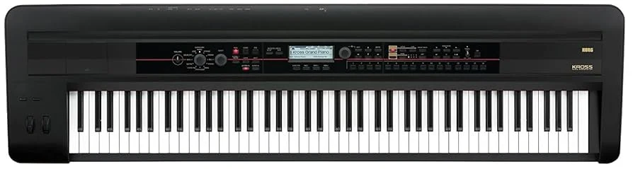 Korg KROSS 88 BK - Workstation portátil de 88 teclas con acción de martillo