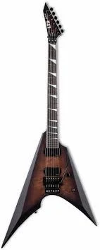 Guitarra eléctrica ESP LTD Arrow-1000QM DBSB, color marrón oscuro sunburst