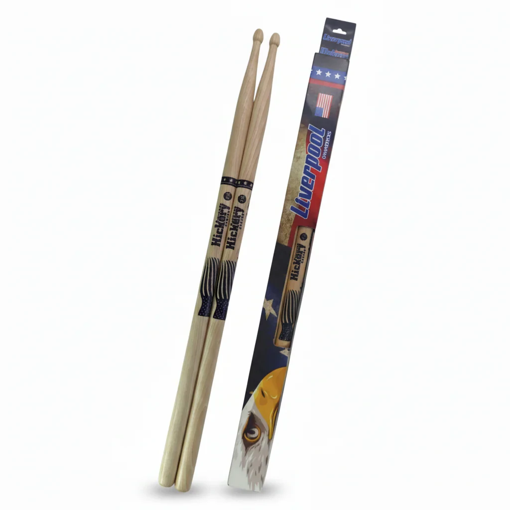 Baquetas Liverpool Serie Hickory 7A Punta de Madera