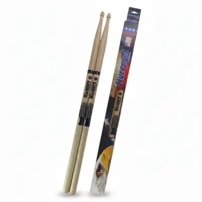 Baquetas Liverpool Serie Hickory 7A Punta de Madera
