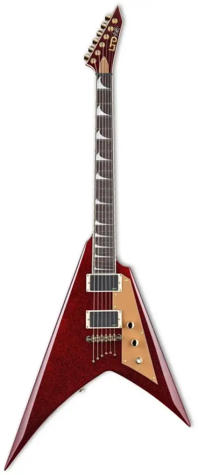 Guitarra eléctrica de 6 cuerdas Kirk Hammet Signature Red Sparkle