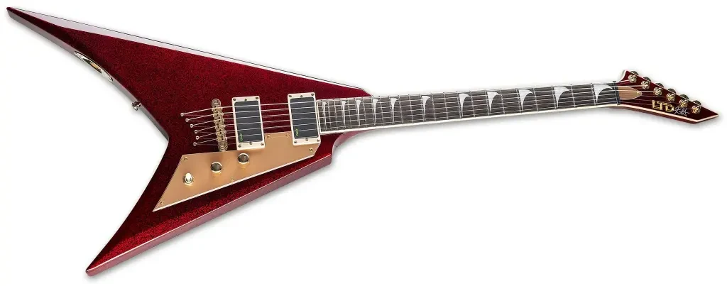 Guitarra eléctrica de 6 cuerdas Kirk Hammet Signature Red Sparkle - Imagen 4