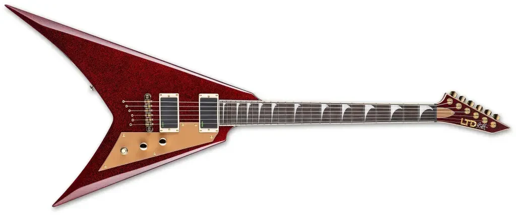 Guitarra eléctrica de 6 cuerdas Kirk Hammet Signature Red Sparkle - Imagen 5
