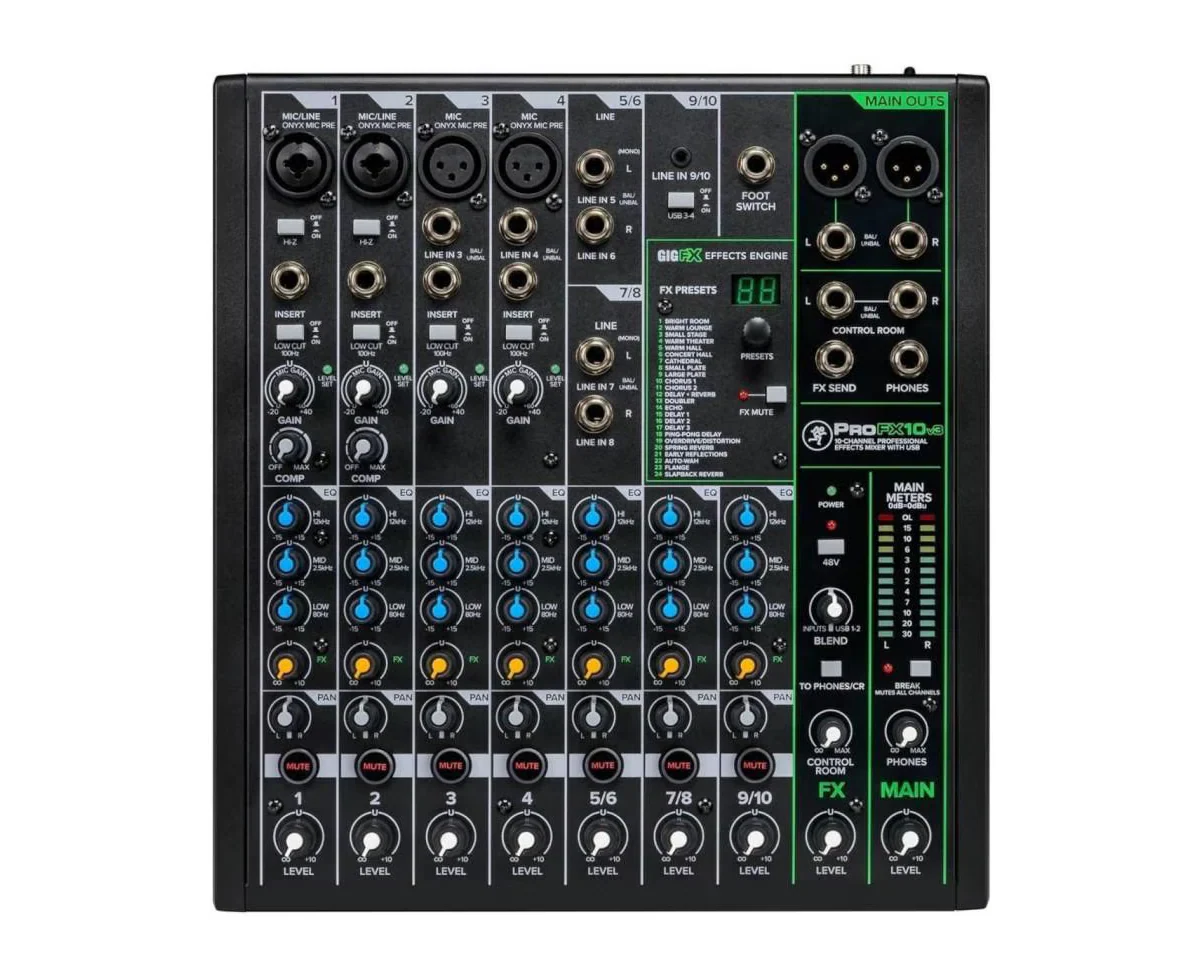 Mezcladora Analógica Mackie ProFX10v3