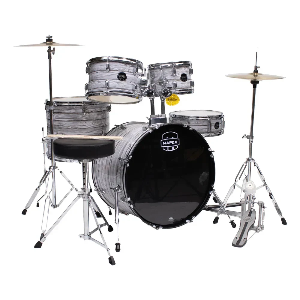 Batería Mapex Comet 5 Piezas Acústica White Marblewood