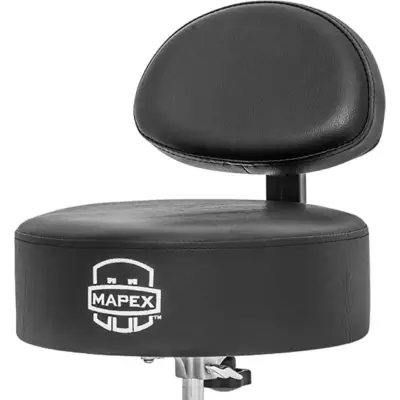 Trono de Batería Mapex T870 con Respaldo Negro 14" x 4"
