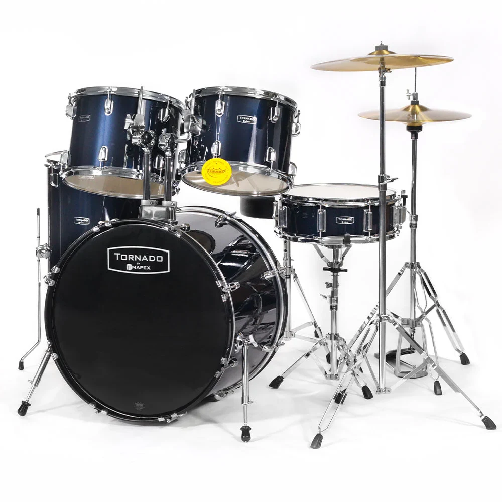 Batería Mapex Tornado 5 Piezas Blue Candy Paper