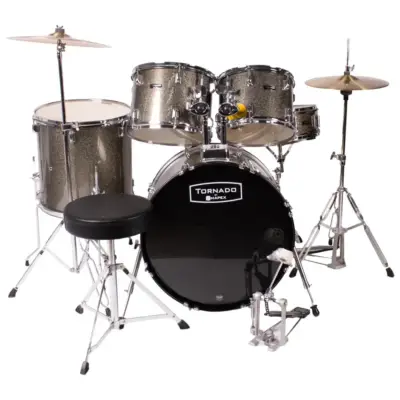 Batería Mapex Tornado 5 Piezas Grey Sparkle