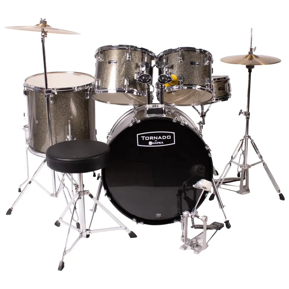 Batería Mapex Tornado 5 Piezas Grey Sparkle