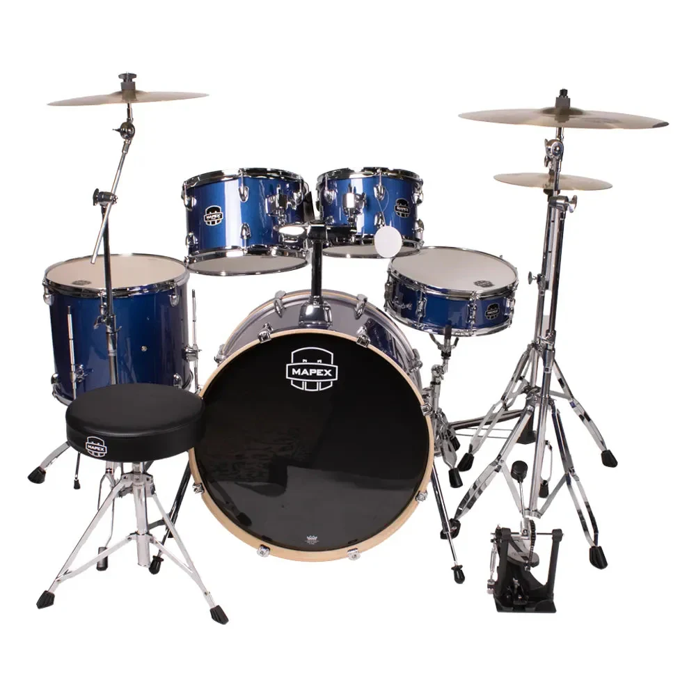 Batería Acústica Mapex Venus 5 Piezas Blue Sky Sparkle