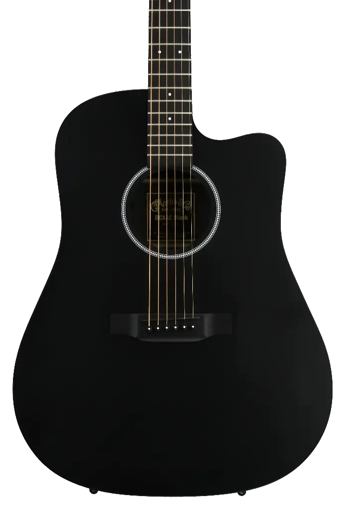 Guitarra Acústica-Eléctrica Martin DCXAE-Black Dreadnought Cutaway - Imagen 3