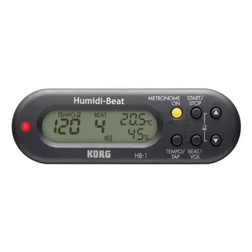 Metrónomo Korg con termómetro y detector