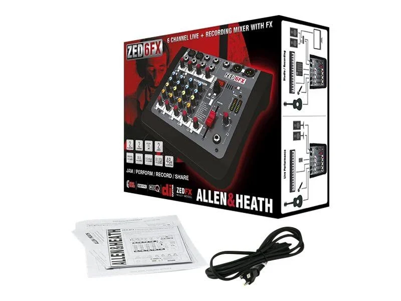 Mezclador analógico compacto ALLEN & HEATH ZED-6FX - Imagen 4