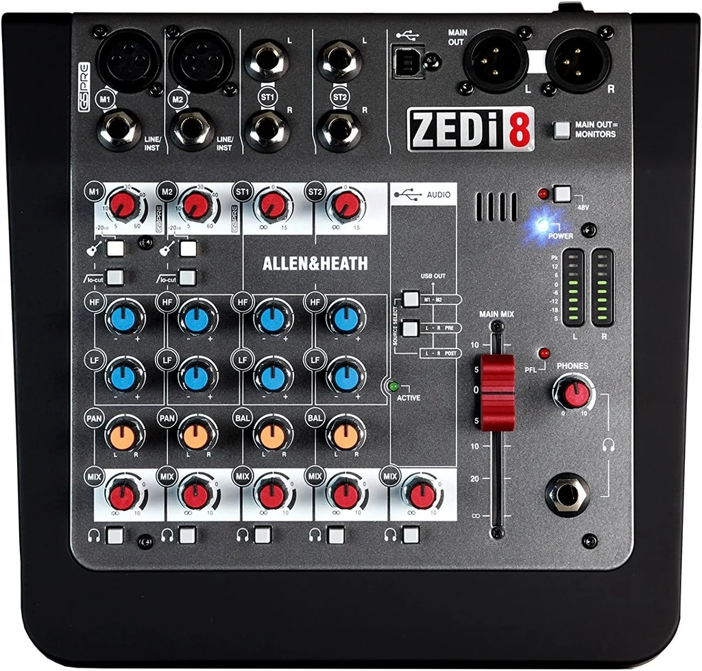Mezclador analógico compacto con interfaz USB ALLEN & HEATH ZEDI-8 - Imagen 3