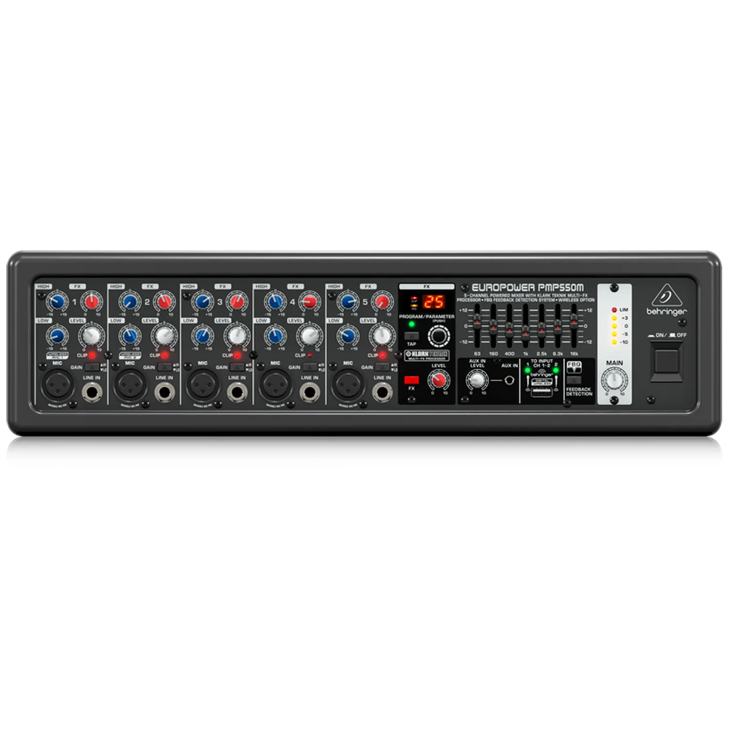 Mezcladora Amplificada Behringer PMP550M 500 Watts - Imagen 2