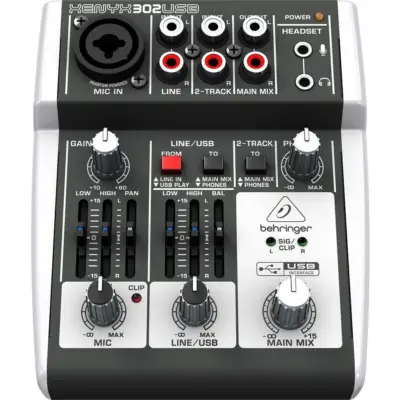 Mezcladora Análoga Behringer 5CH 302USB