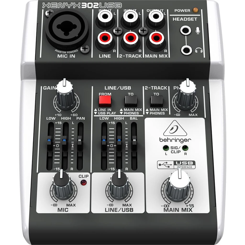 Mezcladora Análoga Behringer 5CH 302USB
