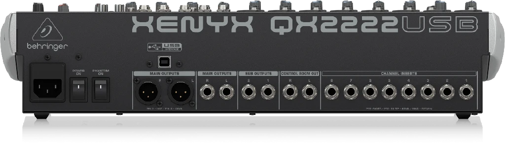 Mezcladora analógica Behringer de 22 canales Xenyx QX2222USB - Imagen 4
