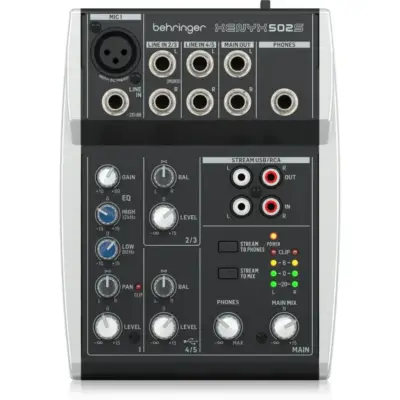 Mezcladora analógica Behringer de 5 canales