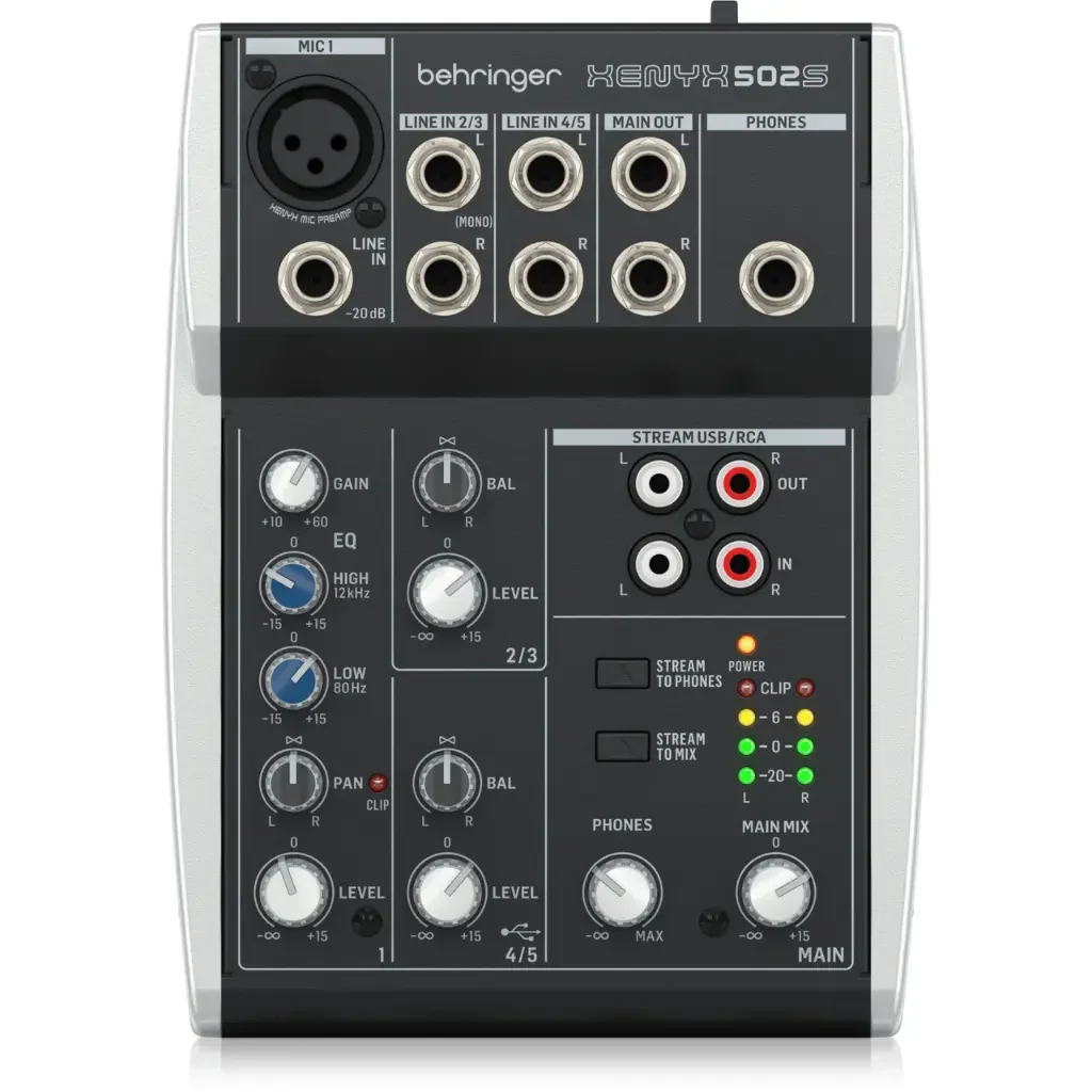 Mezcladora analógica Behringer de 5 canales