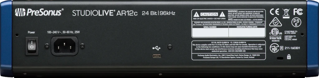 Mezcladora analógica Presonus StudioLive AR12c - Imagen 2