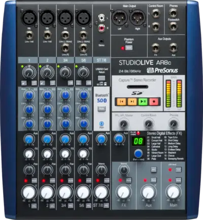 Mezcladora analógica Presonus StudioLive AR8c