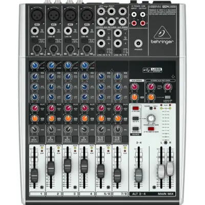 Mezcladora Behringer 1204USB de 12 Canales con Efectos