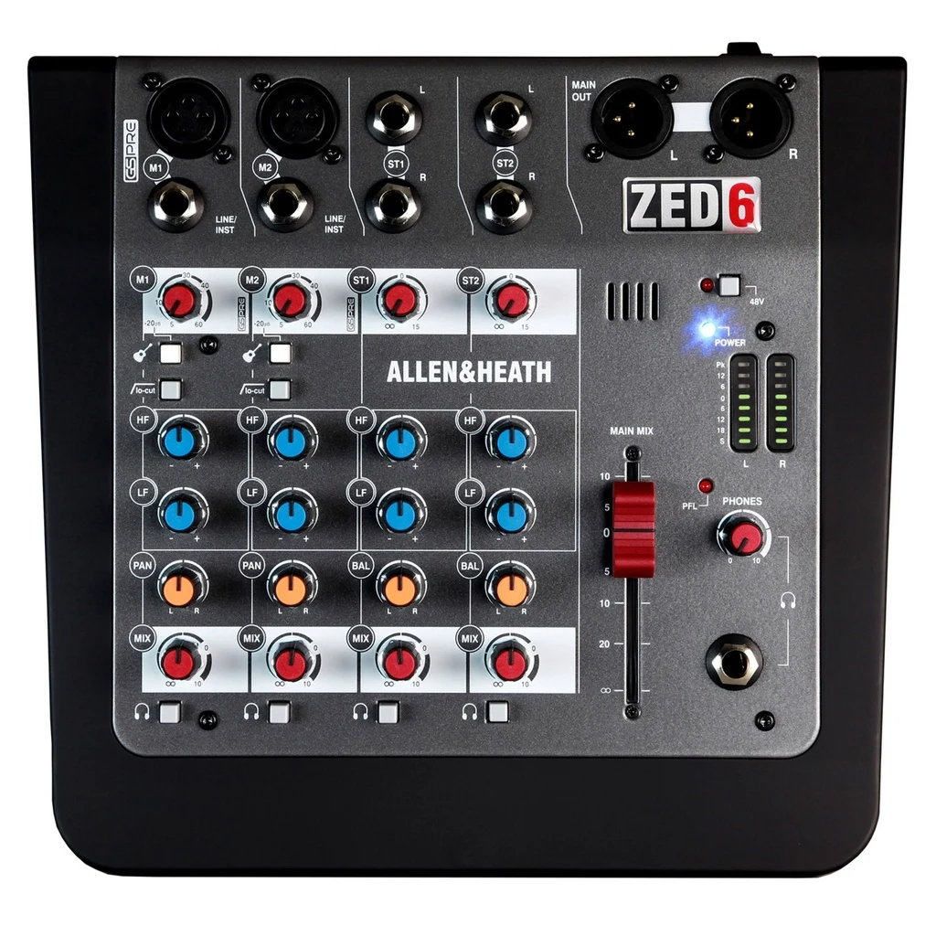 MEZCLADORA DE AUDIO ALLEN & HEATH ZED-6