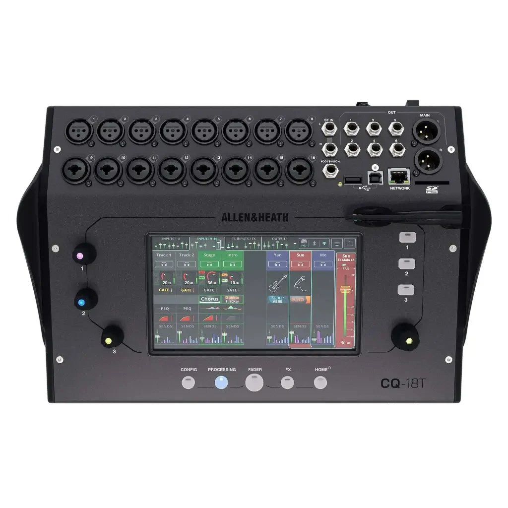MEZCLADORA DIGITAL ULTRACOMPACTO DE 18 ENTRADAS CQ-18T ALLEN & HEAT