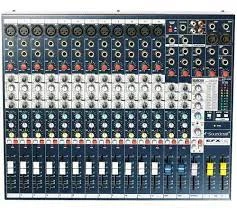 Mezcladora Soundcraft de 12 Canales
