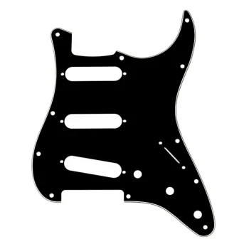 Mica de 8 Hoyos Vintage '50s para Stratocaster SSS Negra