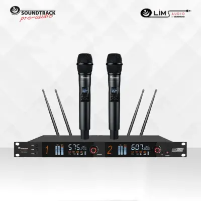 Micrófono Inalámbrico Soundtrack STW-100HUT con 2 Micrófonos de Mano