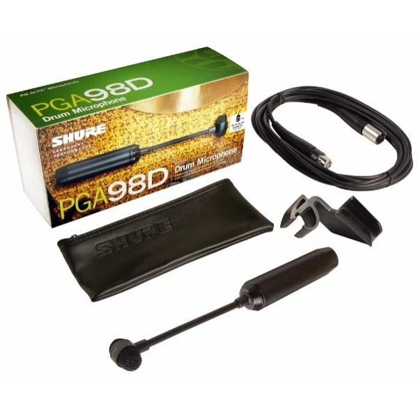 Micrófono de condensador Shure para batería cardioide PGA98D