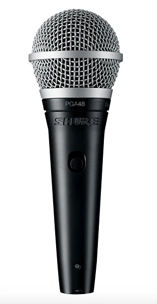 Micrófono dinámico Shure PGA48 con cable XLR/Plug