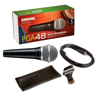 Micrófono dinámico Shure PGA48 con cable XLR/XLR