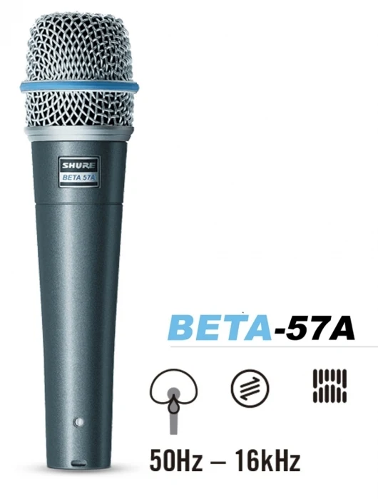 Micrófono Dinámico Supercardioide Shure BETA 57A