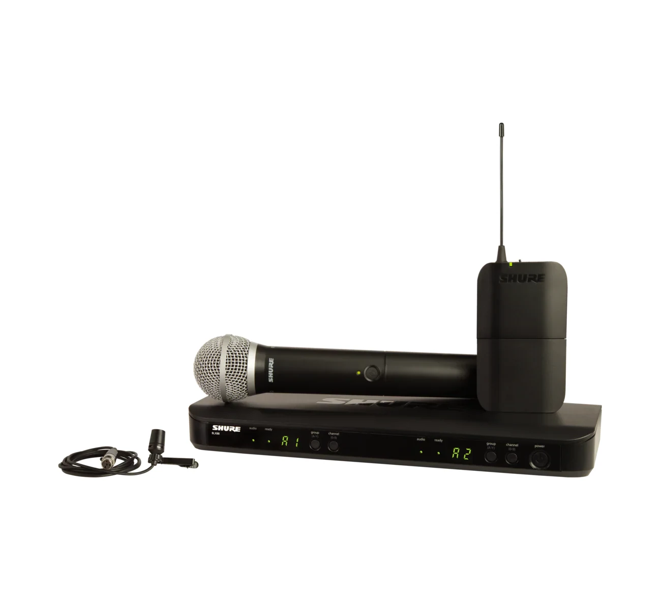 Micrófono Inalámbrico de Mano y Solapa Shure BLX1288/CVL