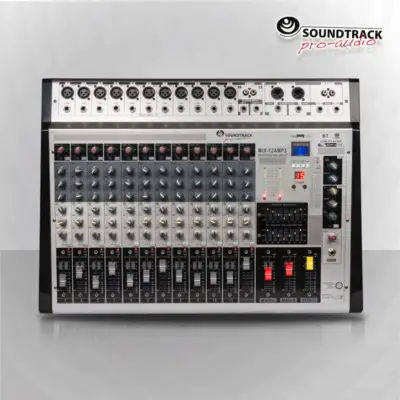 Mezcladora Amplificada de 12 Canales MIX-12AMP3