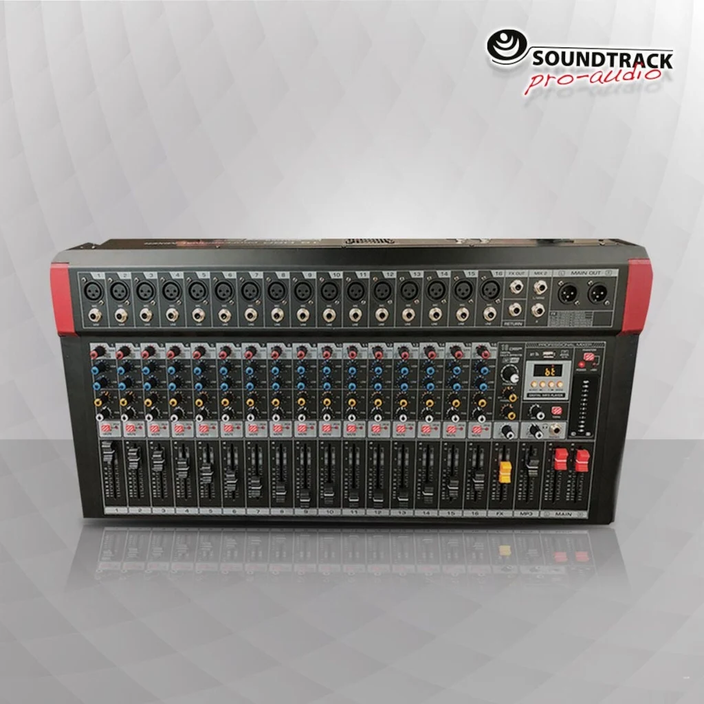 Mezcladora Amplificada de 16 Canales MIX-1600DSP