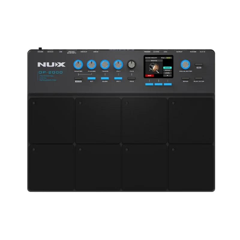 Módulo 8 Pads de Golpe Integrados Para percusión NUX DP-2000