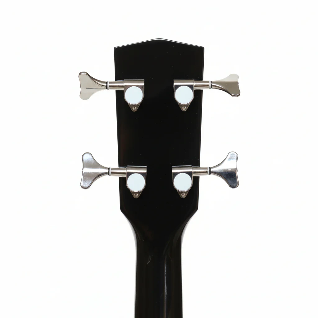 MUSICARTNEY Bajo Electroacústico Color Negro Alto Brillo Estilo Super Jumbo Tapa de Abeto Rojo Cuerpo y Mástil de Caoba - Imagen 6