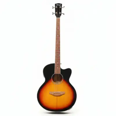 MUSICARTNEY Bajo Electroacústico Sun Burst Alto Brillo Estilo Super Jumbo