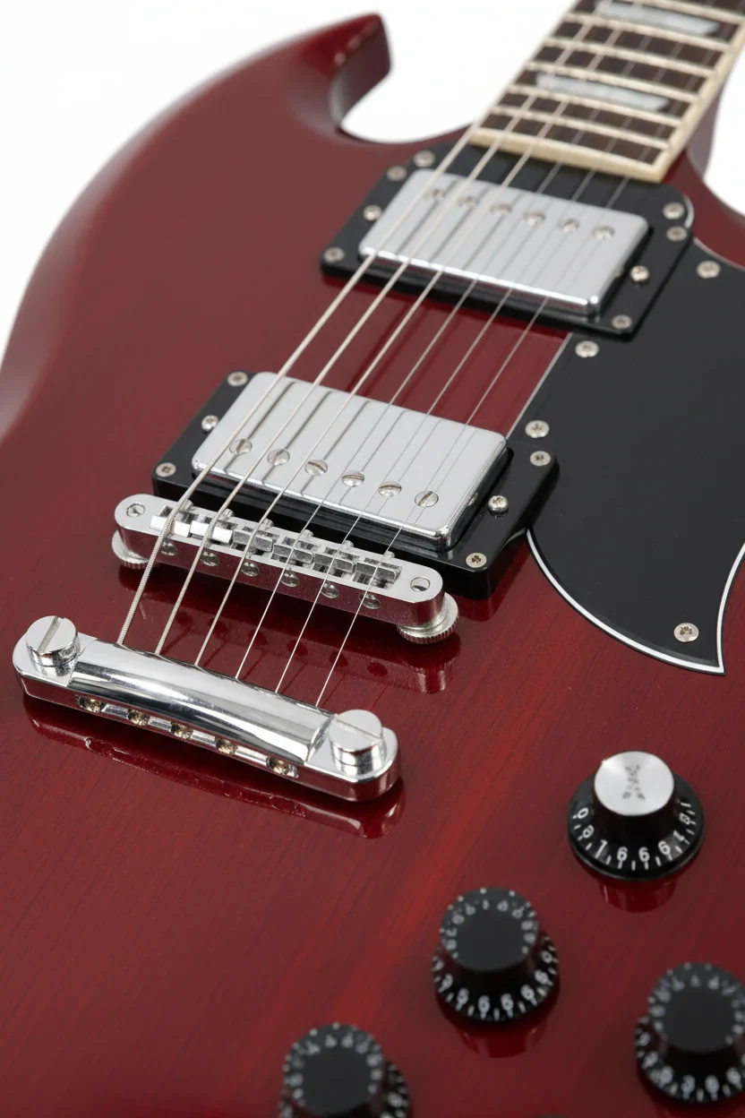 Guitarra eléctrica E-SG Cherry brillante - Imagen 2
