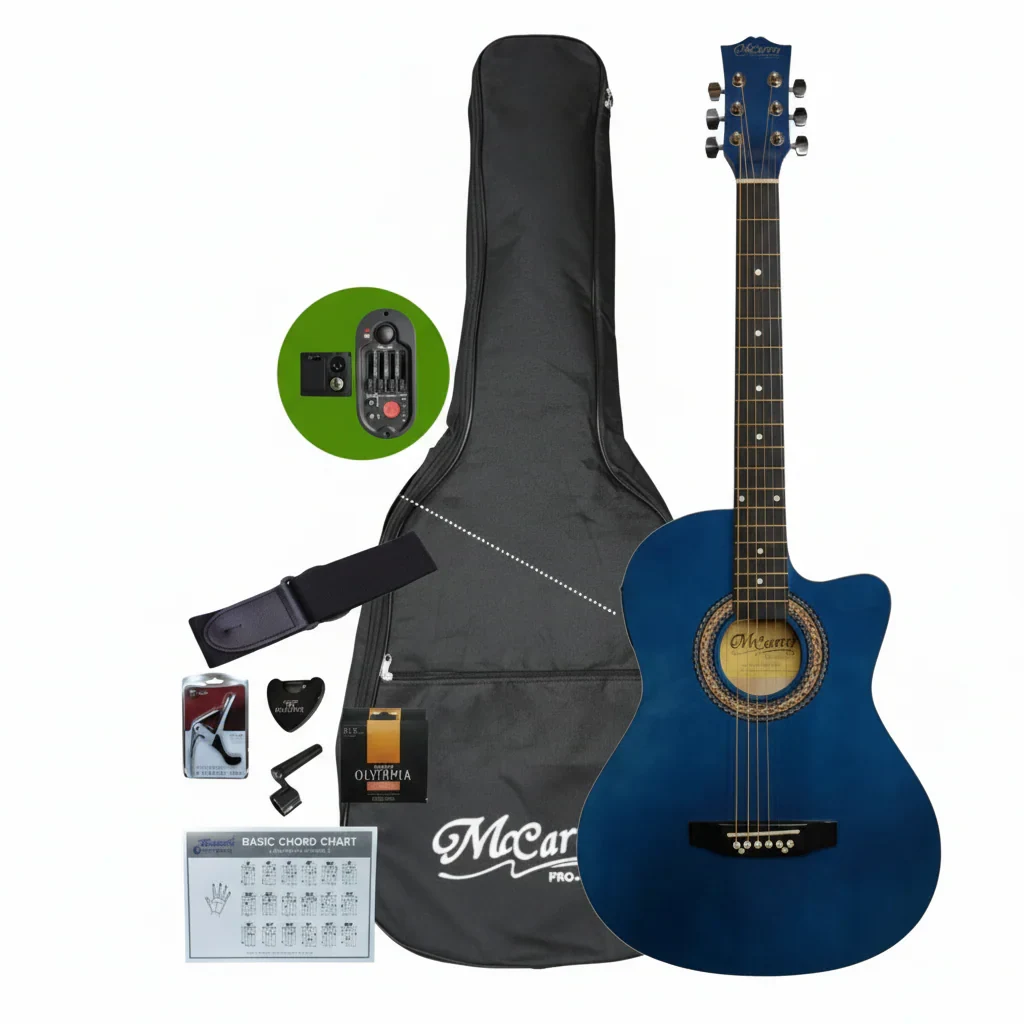 Guitarra Electroacústica Azul - Imagen 3