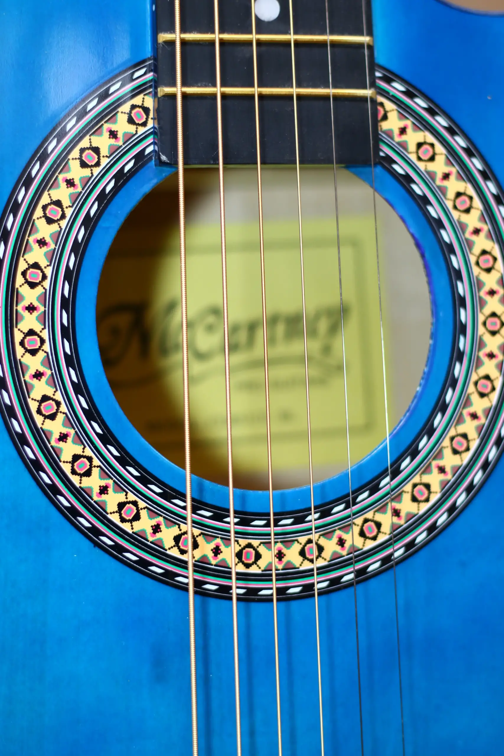 Guitarra Electroacústica Azul - Imagen 5