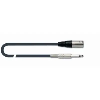 Cable para micrófono Plug a XLR Macho de 5 metros QuikLok