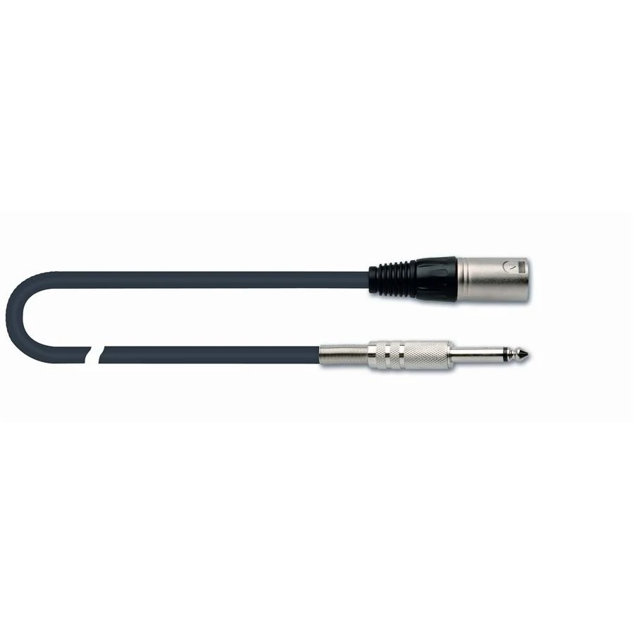Cable para micrófono Plug a XLR Macho de 5 metros QuikLok